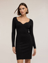 Knit tube dress with sweetheart neckline image number 2
