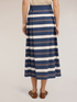 Jupe pliss&eacute;e &agrave; rayures fantaisie image number 1