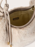 Hobo bag effetto peluche image number 4