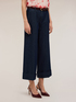Pantaloni cropped in denim misto lyocell image number 1