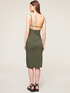 Summer midi dress with side gathers image number 1