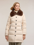 Long down jacket with high collar image number 2