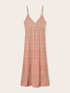 Long patterned lurex knit dress image number 4