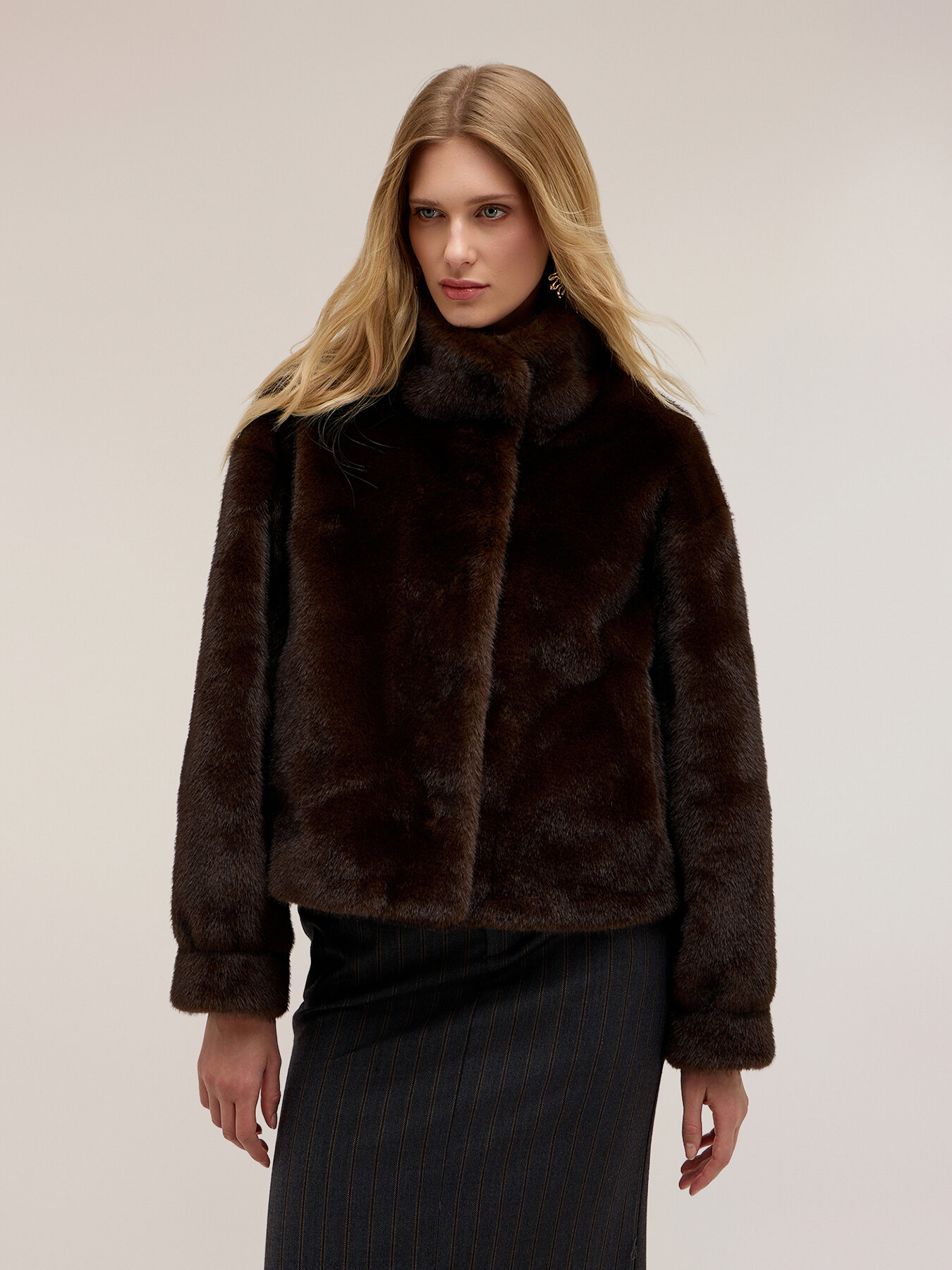 Winter jacket with high collar image number 0