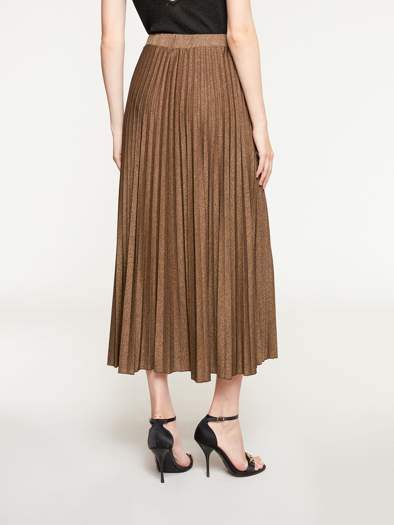 Gonna lunga in jersey lurex image number 1