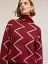 Rollkragenpullover mit Chevron-Muster und Pailletten image number 3