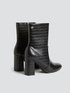 Croc embossed ankle boots image number 3