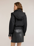 Bomber jacket with nylon belt image number 1