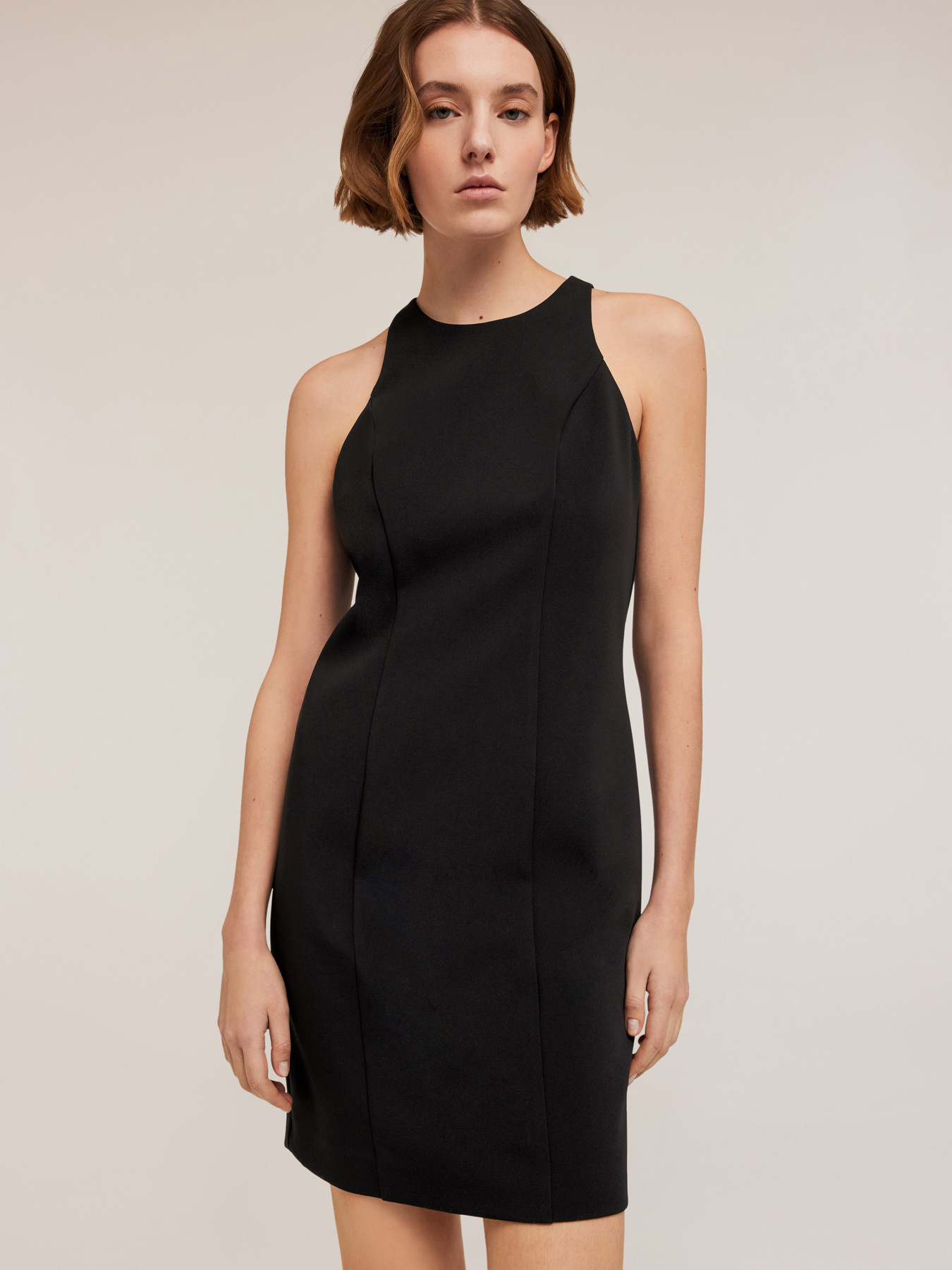 Mini dress in tessuto cr&ecirc;pe image number 2