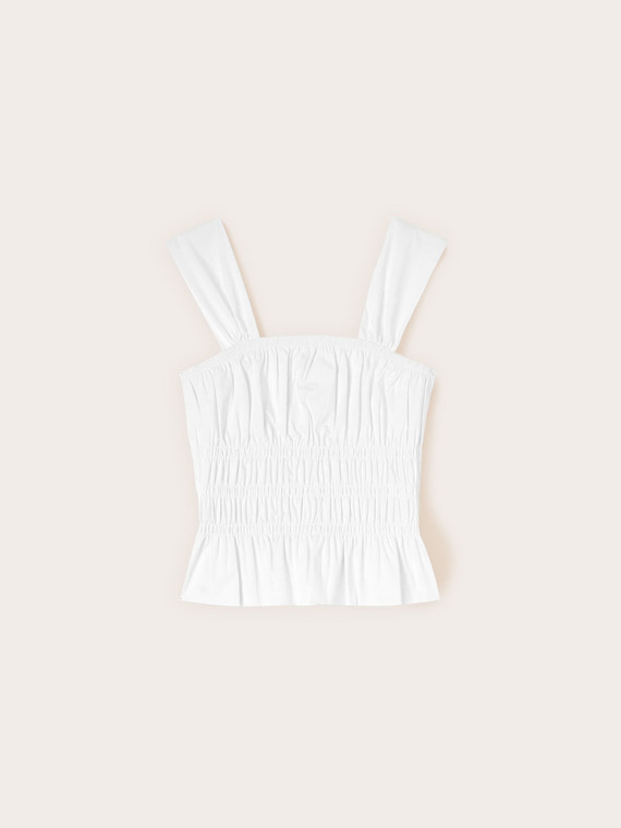 Blusa de popel&iacute;n con tirantes anchos
