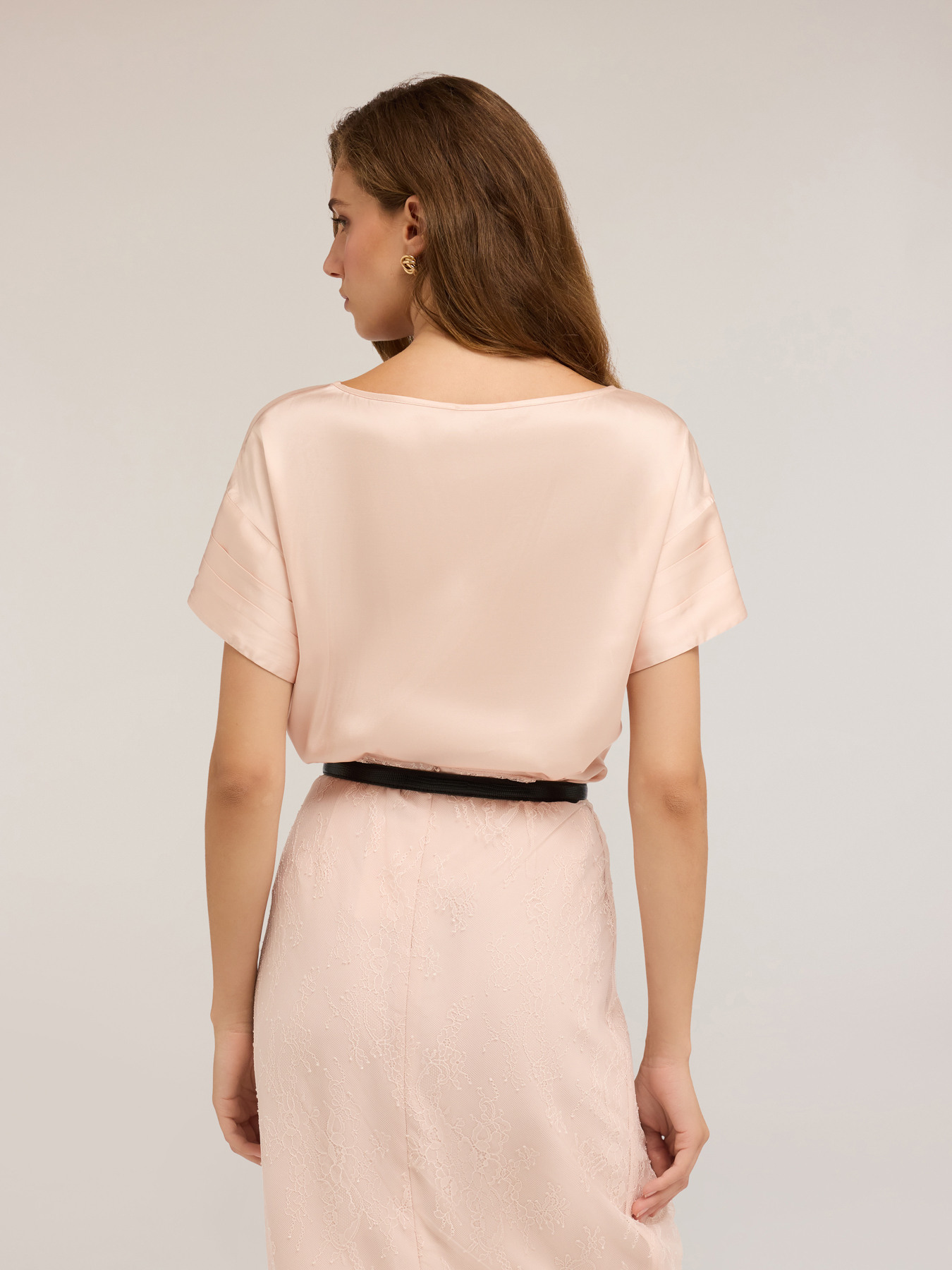 Chemisier avec manches à pétales image number 1