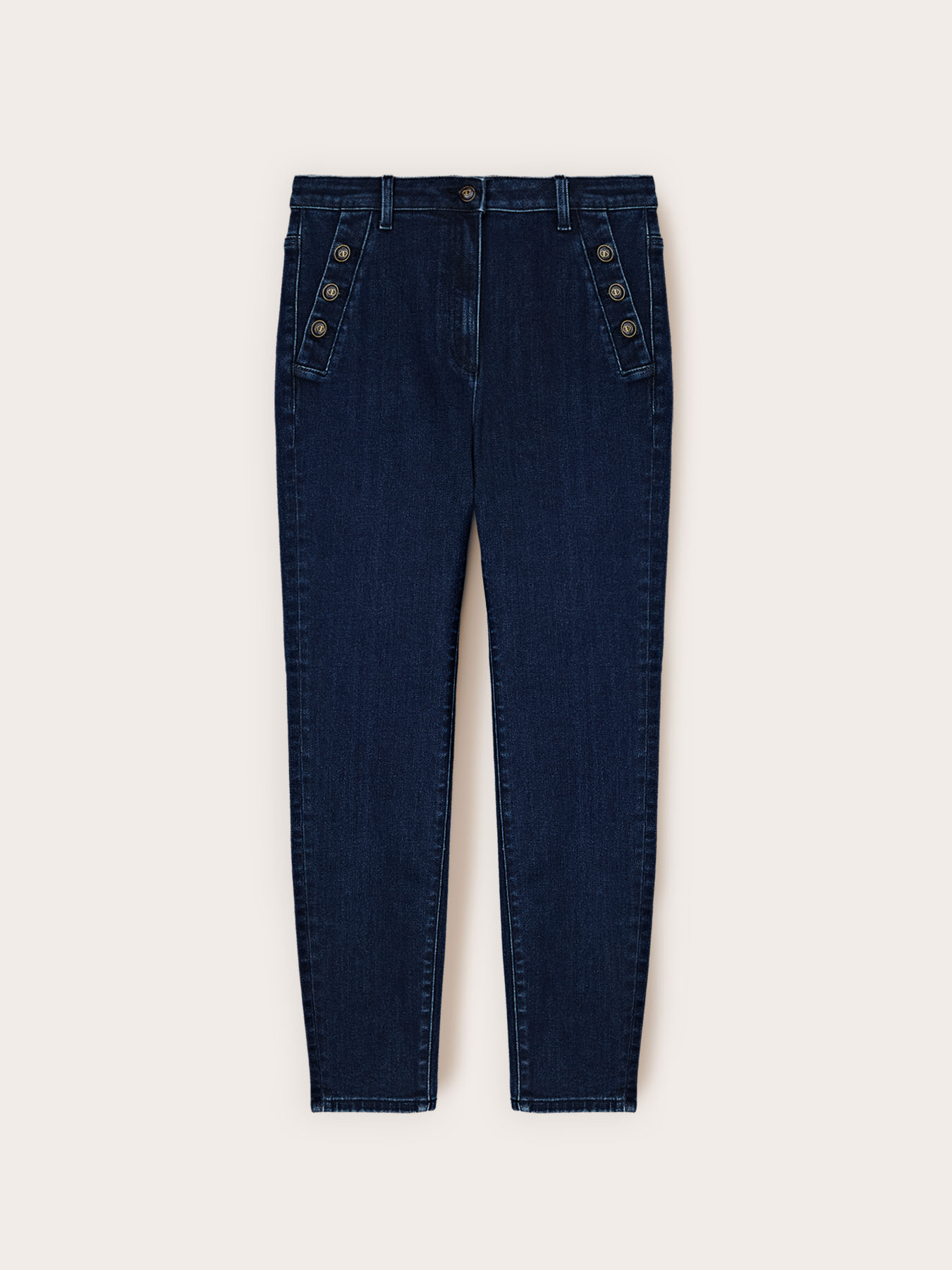 Skinny-Jeans mit dekorativen Kn&ouml;pfen image number 4