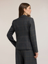 Short structured double-breasted check jacket image number 1