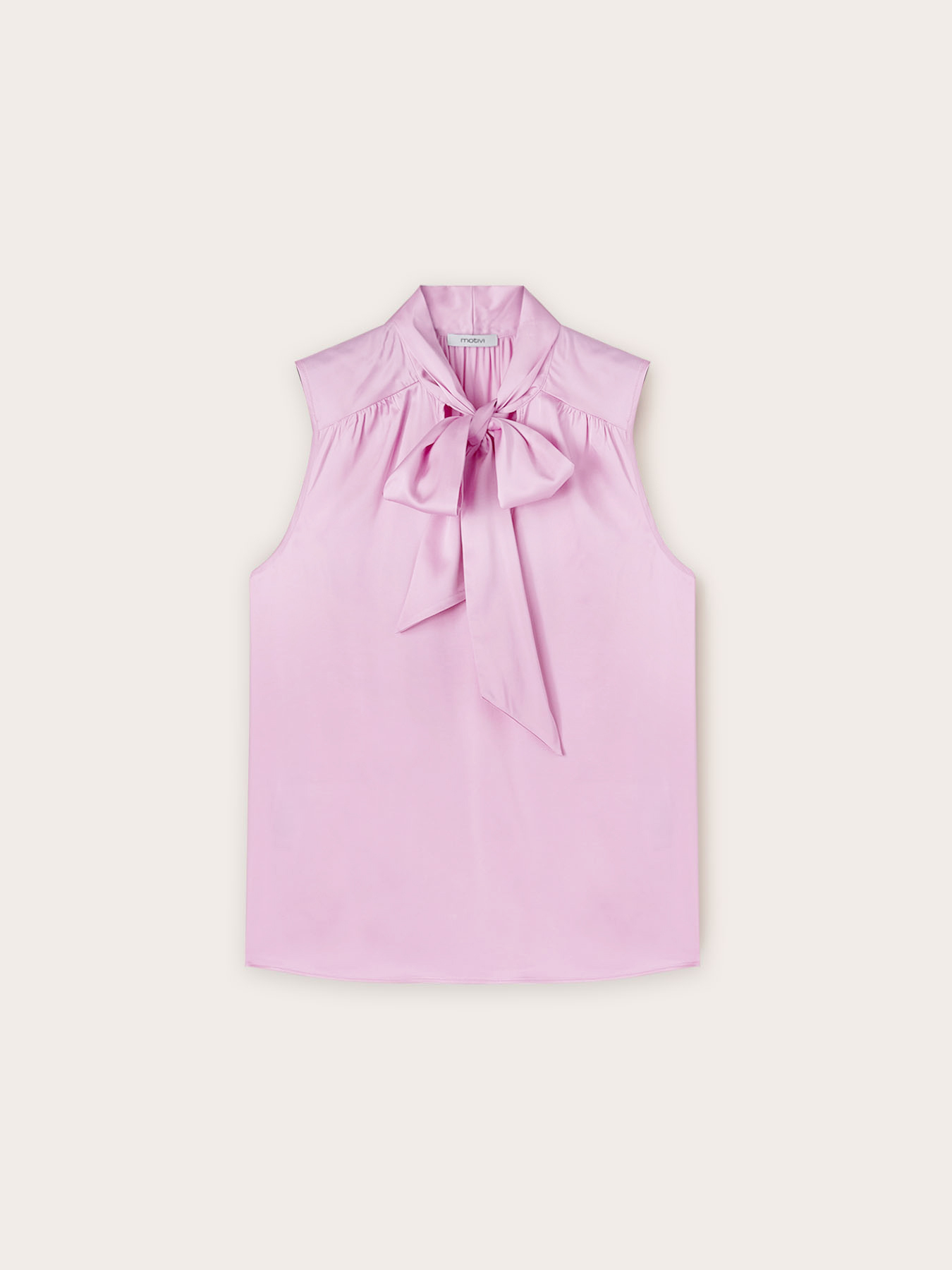 Top con fiocco in raso image number 0