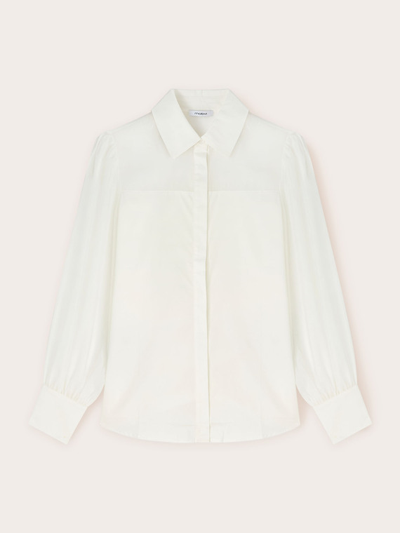 Chemise avec empiècements en organza