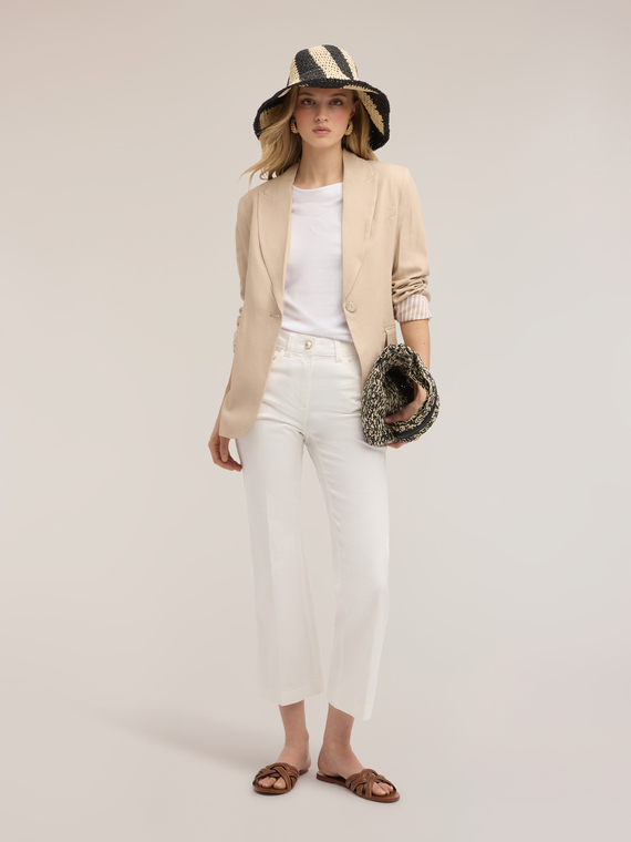 Kick flare drill pants