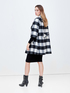Wool blend chequered coat image number 1