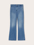 Light denim flared jeans image number 4