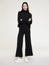 Wide knit trousers with sequins image number 0