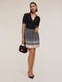 Striped pleated skirt image number 0