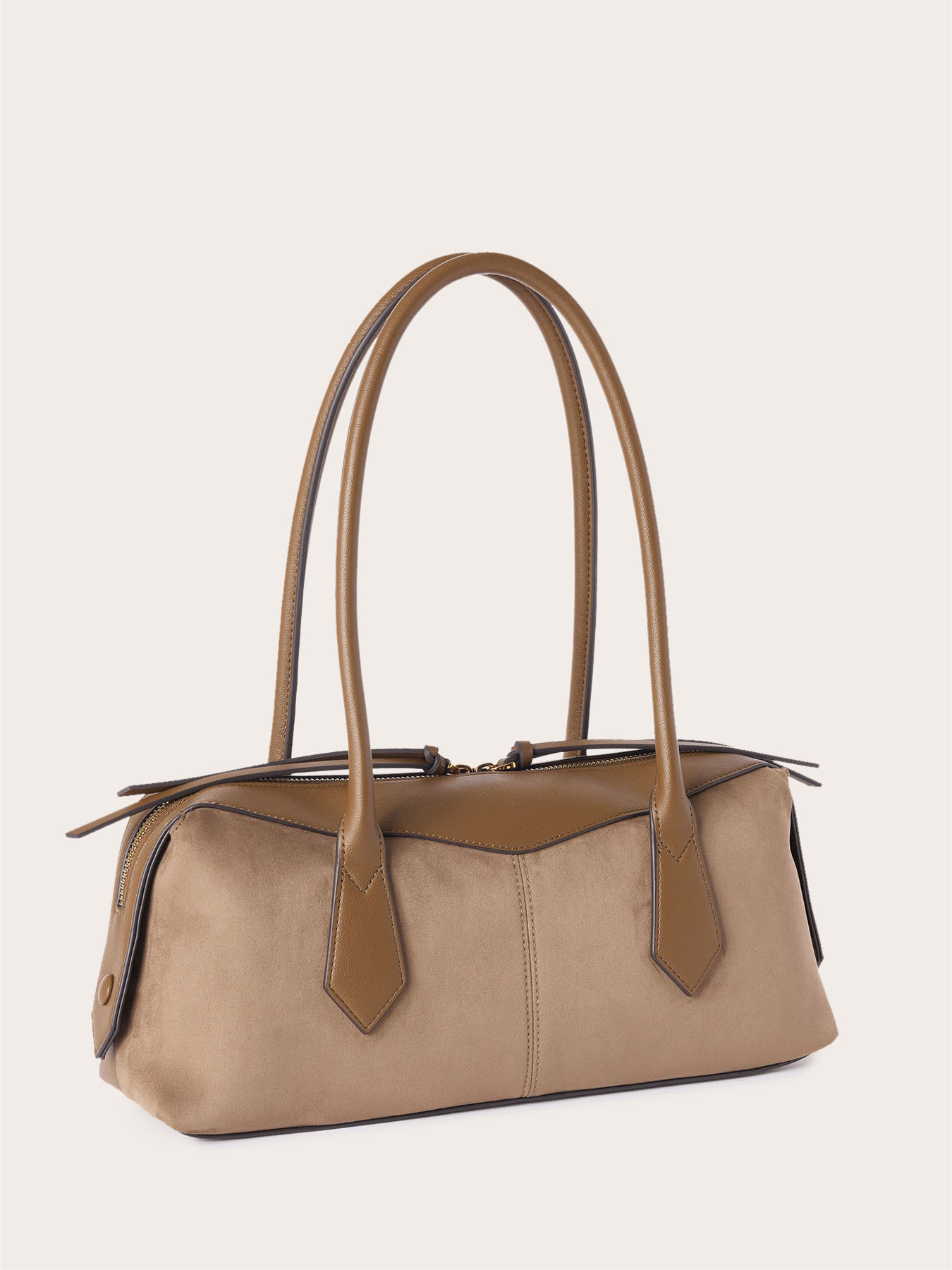 Box bag with double zip detail image number 3