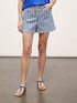 Shorts in denim a righe image number 0