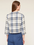 Chequered pattern unlined tweed jacket image number 1