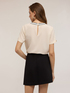 Blouse with knitted trim image number 1
