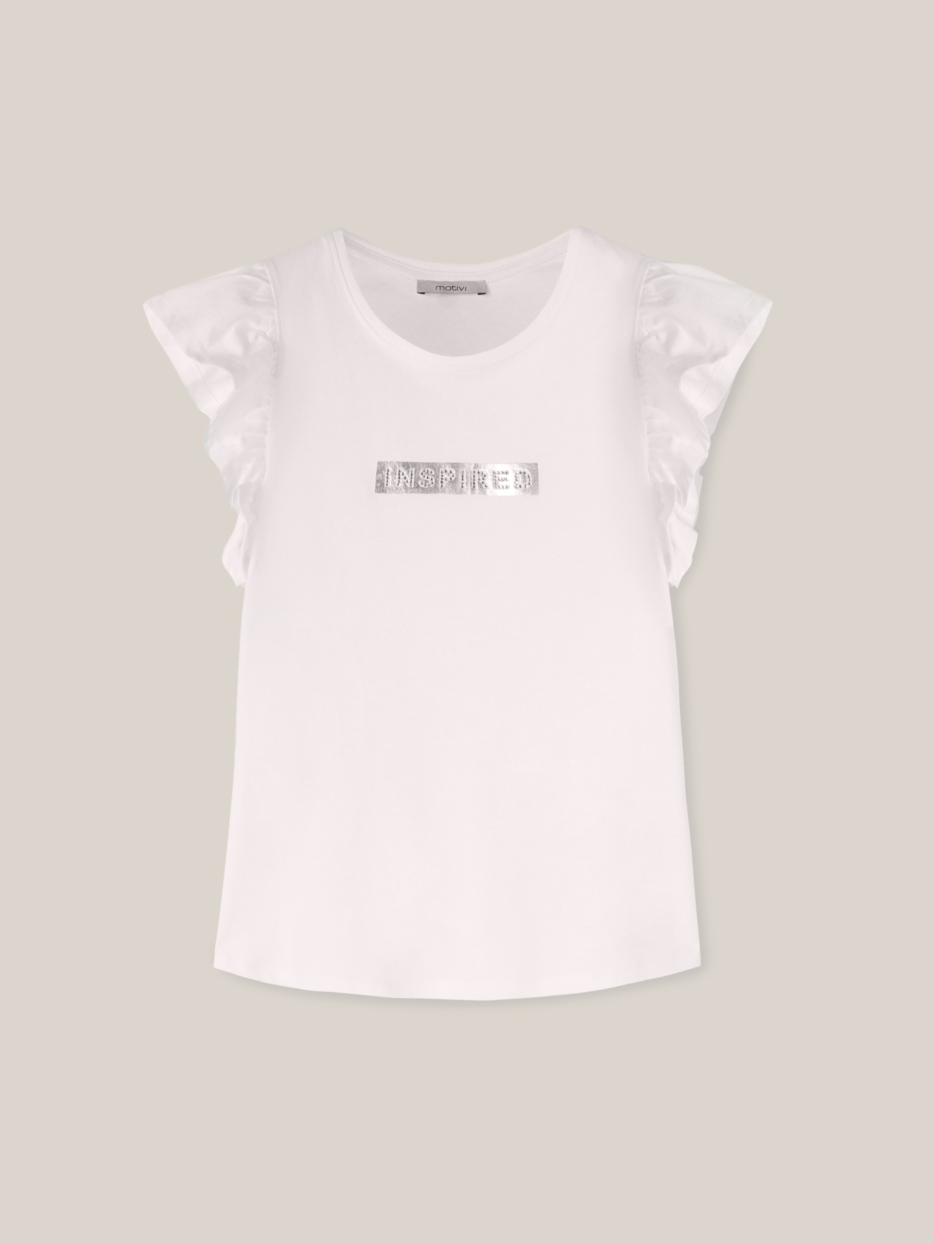 T-shirt con maniche volant image number 3