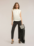 Satin blouse with straps image number 0