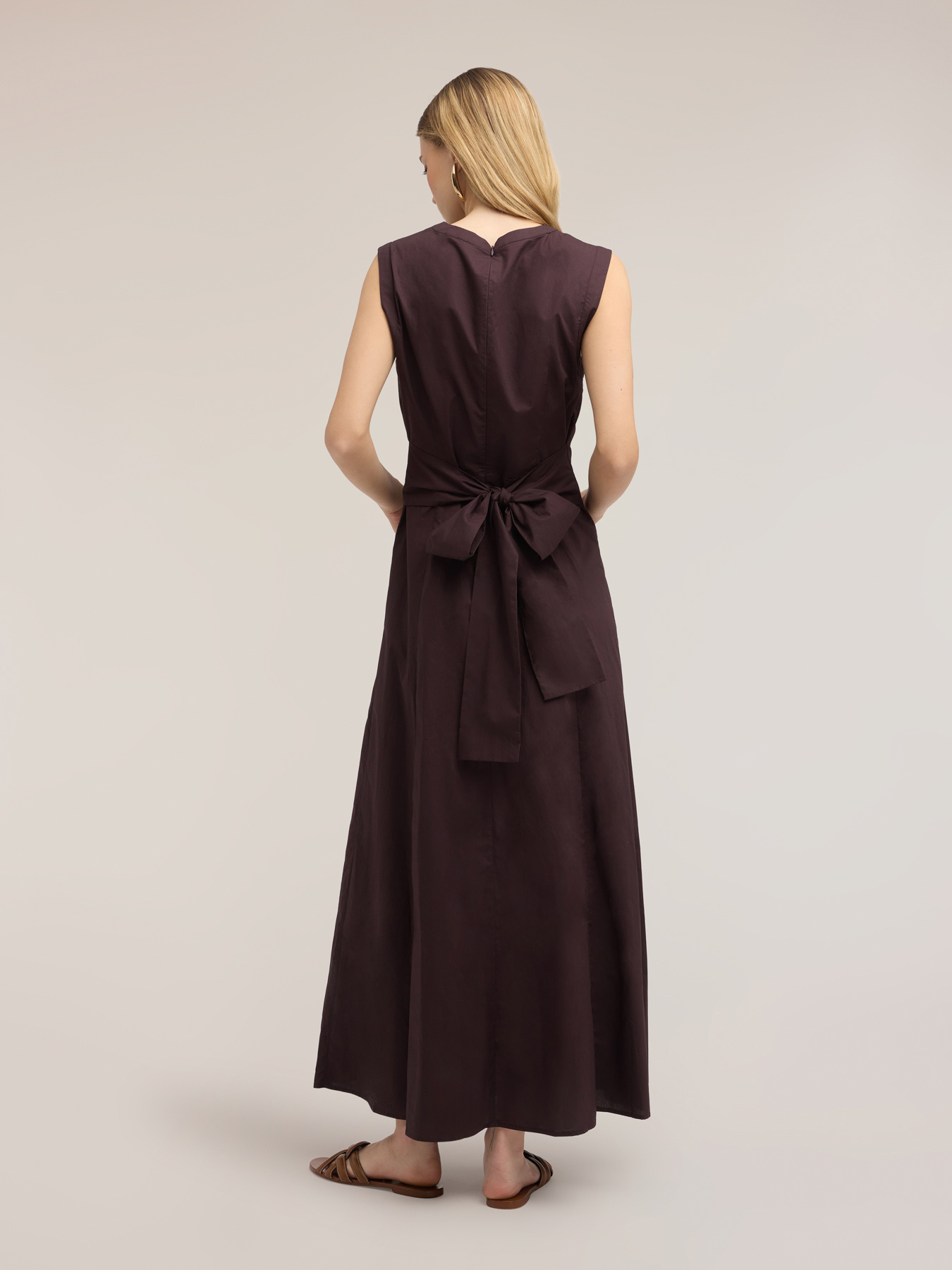A-line poplin dress image number 1