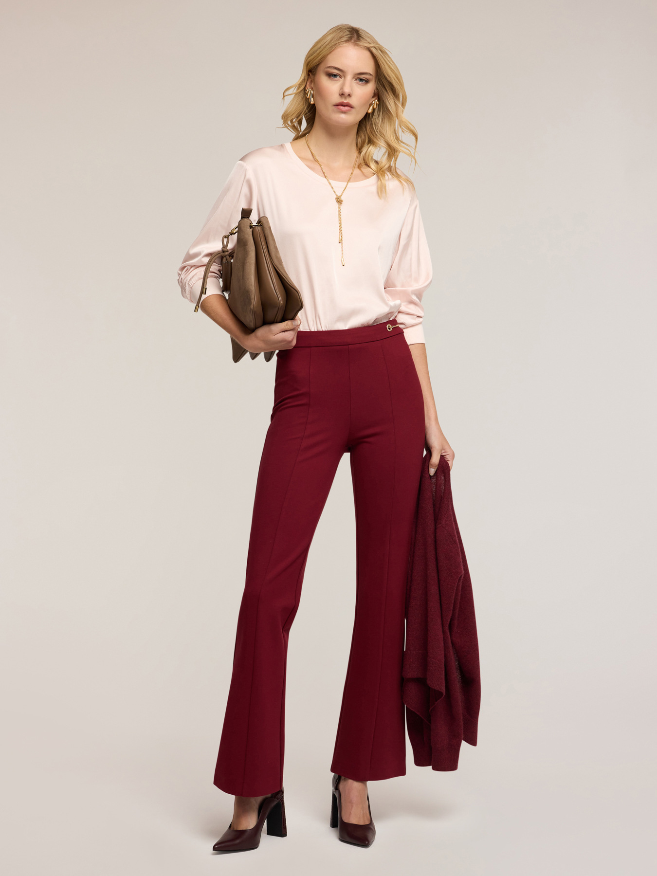 Bluză din crepe de chine cu croială boxy image number 2