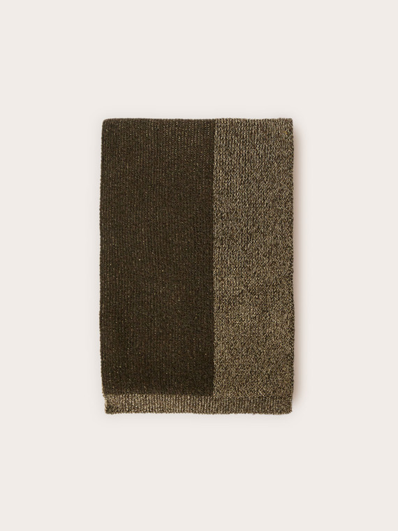 Mixed lurex knit scarf