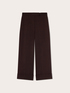 High-waisted cropped trousers with turn-up cuffs image number 4