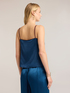 Satin top with contrasting trims image number 1