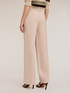 Palazzo trousers in flowing viscose blend fabric image number 1