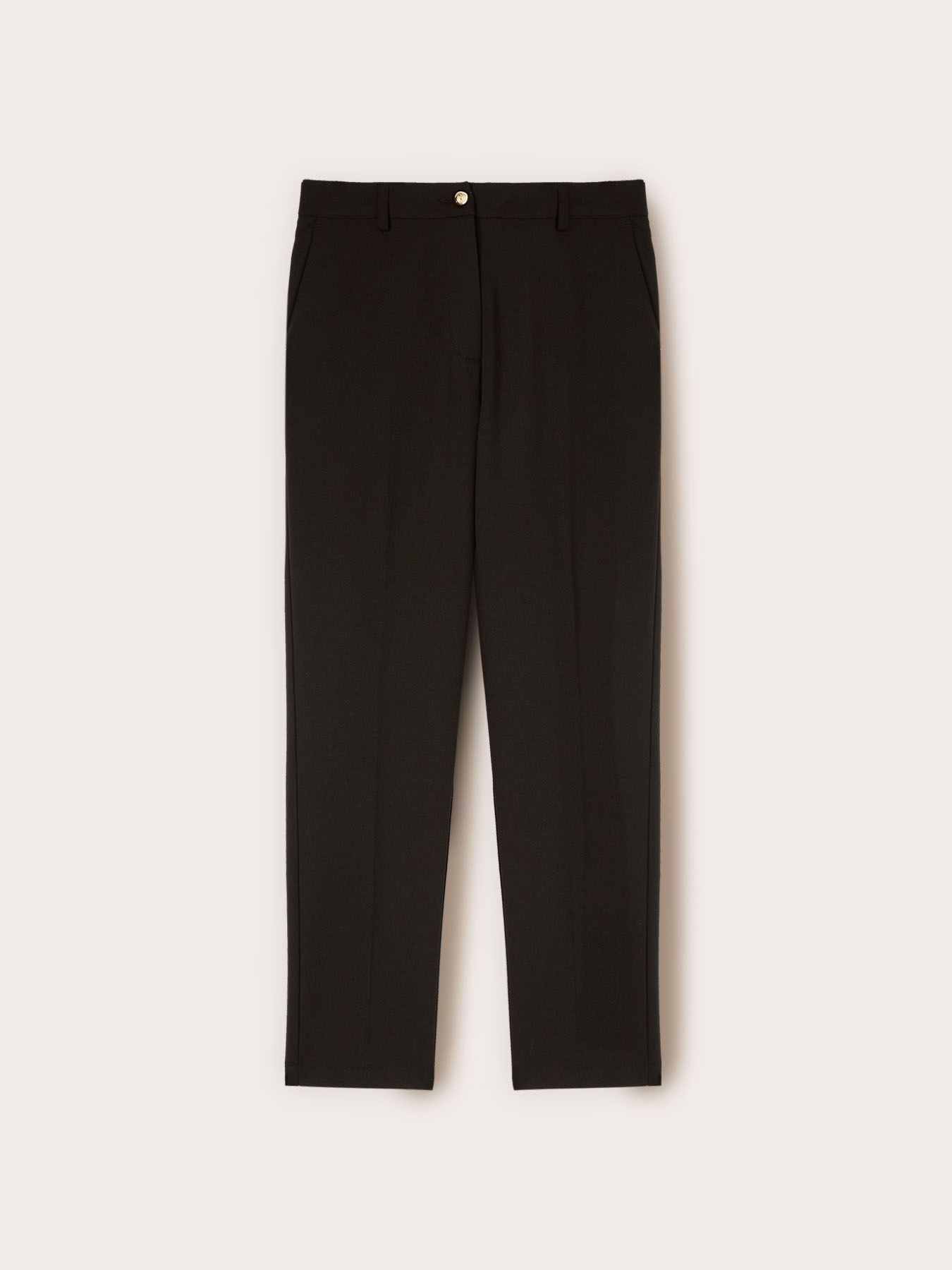 Pantalones chino en jersey cr&ecirc;pe image number 3