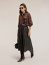 Chiffonbluse mit Paillettentasche image number 2