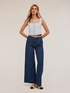 Jeans wide leg misto lino image number 2