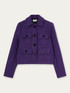 Solid colour tweed jacket image number 3