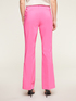 Flare trousers with side button motif image number 1