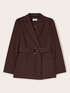 Veste crois&eacute;e avec ceinture image number 4