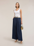 Jean palazzo en denim lyocell image number 2