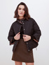 Reversible, cape model down jacket image number 0