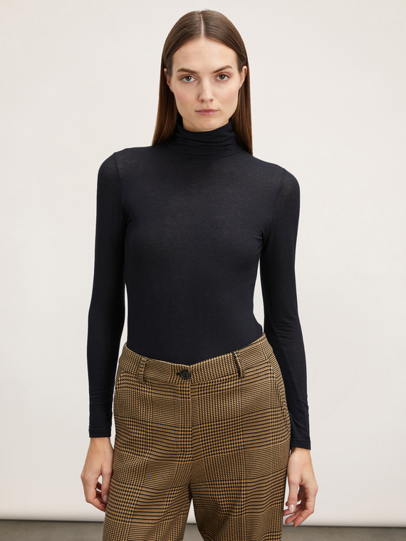 Modal blend turtleneck