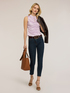 Satin blouse with gathering image number 3