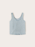 Denim top with crystals image number 4