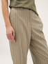 Pinstriped kick flare trousers image number 2