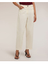 Cropped barrel leg pants in cotton drill image number 2