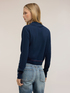 Fine wool-silk blend knit polo shirt image number 1